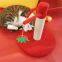 Meow Love Christmas Festive Cat Scratching Post Natural Sisal Teddy Fluffy Cat Toy Felt Red Green Strawberry Entertainment Exercise Claw Grinding