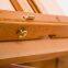 Large Solid Beech Wood Painting H-Frame Foldable Wooden Easel Stand Easel With Storage Drawer and Palette