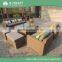 Popular SGS PE rattan garden wicker sofa