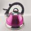 2.5L high quality stainless steel water kettle with colorful coating