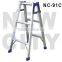 Folding aluminum household step ladder type cable tray
