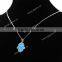 2015 New Product Synthetic Hand/Hamsa Opal With CZ 925 Silver Sterling Necklace