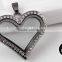 Glass Locket Pendants, Wholesale Heart Floating Locket,photo Frame Pendant Necklace