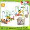 Children's Educational Beads Wooden Toys Supplier OEM/ODM Animal&Fruit Patterns Printing Wood Bead for Baby