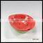 wholesale daily use red porcelain soup bowl