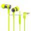 Colorful good quality Handsfree sports in-ear earbuds