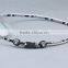 Custom Fashion Triple Braided Titanium Rope Sports Baseball Necklace 16" 18" 20" 22" Inch