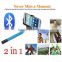 2 in 1 Wireless Bluetooth Mobile Phone Monopod Selfie Stick Tripod Handheld Monopod for iPhone IOS Android Smart Phone