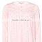 Wholesale OEM Spring Winter Cotton Spandex Long Sleeves Elder Women Pink Sleep Nightgown