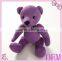 Hot Sale Cheap custom stuffed purple teddy bear