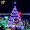 Christmas plastic tree christmas decoration theme for shopping mall