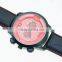 2015 china high quality leather strap water resisitant sport watch