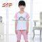 Children cotton t shirt girl sport clothes sets professional kids outfits factory supplier