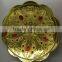 2016 silver or golden electroplating PP fruit tray/plate