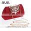 China Manufacture Rhinestone Hard Box Clutch Purse For Wedding