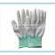 Protect hands Cleanroom PU Finger Coated Nylon Gloves