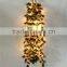 led Christmas decoration 2016 new product artificial ivy leaf plastic flower vine with led light for Christmas lighting