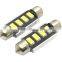 Super white no error code 39mm 5630 smd led festoon light license plate light heatsink long life 50000hours