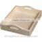 Trade assurance Plain Wood Serving Tray Large Wooden Breakfast Tea Serving Bed Tray With Handle