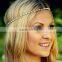 Women Fashion Simple Headband Rhinestone Pearls Head Jewelry Chain Headpiece Hair Band