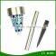 Colorful Stainless Steel Mosaic Glass LED Solar Light Garden Stake Yard Lawn Lamp