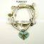 Wholesale fashion new design vintage metal flower charms chains bracelet