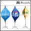 100% waterproof polyester custom spinning banners, lighted lantern flags for advertising