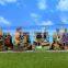 Village houses resin statue decorative garden decor