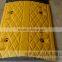 500*350*40mm traffic road rubber speed hump for Crossroads/heavy strength rubber speed hump used in Intersection