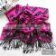 A1002 Beautiful hot sale lady cashmere textured pashmina scarf