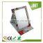 new promotion gift square standing pu leather table mirror