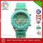 (*^__^*) 100% factory directly selling silicone watch band, alloy case trend design quartz watch