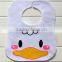 Hot selling  wholesale cheap cute pattern plain cotton white bibs