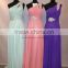 New design fashion lady watch purple bridesmaid dresses for sale maid of honor dress long