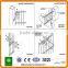 868 high security galvanized double wire mesh fence / 868 fence