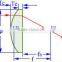 Plano convex cylindrical lens