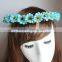 artificial handmade Bridal Hair flower girl head wreath & bridemaid halo woodland garland wreath crown DIY