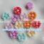 Factory Price Fashion 13mm Matt Flower Resin Beads Acrylic Floral Beads