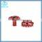 OEM Red Color Anodized Aluminum Metal Parts