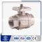Manual Operated Casting 2-piece 2000wog ball valve with handle