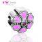 D102 S925 sterling silver jewelry charm,flower charm beads for bracelet