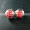 16mm round glass bottle dome with red flower vial pendant wish charm DIY jewelry supplies 1820266