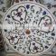 Marble Inlaid pietre dure marble White inlay Dinning Table marble inlaid white tables top