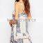 Guangzhou Clothing factory manufacturuer Sexy Cami desiner Patchwork bohemian dress