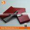 Foldable rectangle PU leather business name card holder with embossing or debossing logo