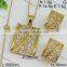 Hot Stainless Steel Jewelry Wholesale 18k Gold Plated Jewelry Set