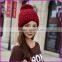 Women Winter Warm Braided Crochet Knitting Hat Girls Beret Ski Beanie Ball Cap