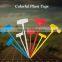 2016 hot sale T shape bevld plastic gardening colorful tags plant label wholesale