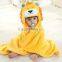 Yellow Egyptian flannel fleece baby bathrobe