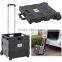 plastic collapsible rolling cart Foldaway plastic cart 38*33*36